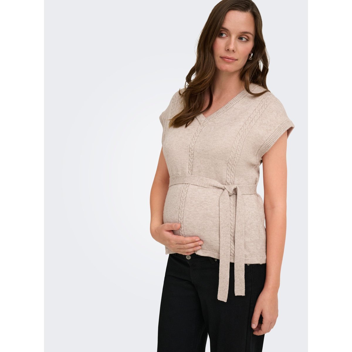Gilet marron - mocha meringue 1, ONLY