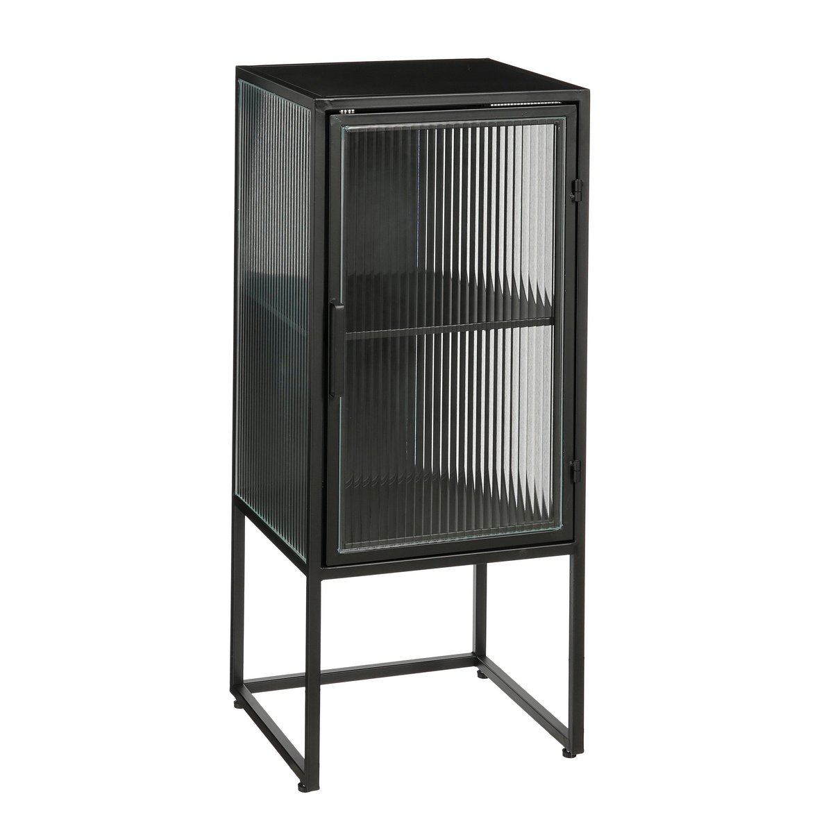 Armoire de rangement H90 cm CLIFTON noir, MICA DECORATIONS