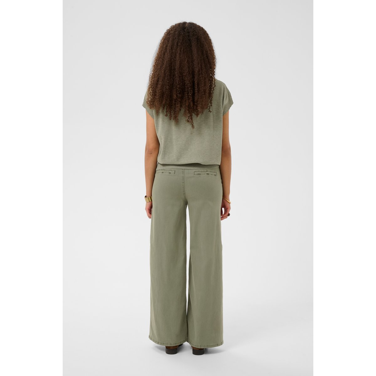 Manteau tricoté mulled basil melange, CREAM