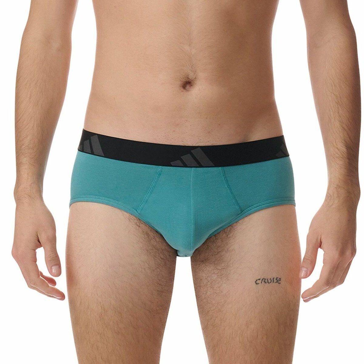 Confezione da 3 slip tinta unita Active Flex Cotton nero + verde, ADIDAS SPORTSWEAR