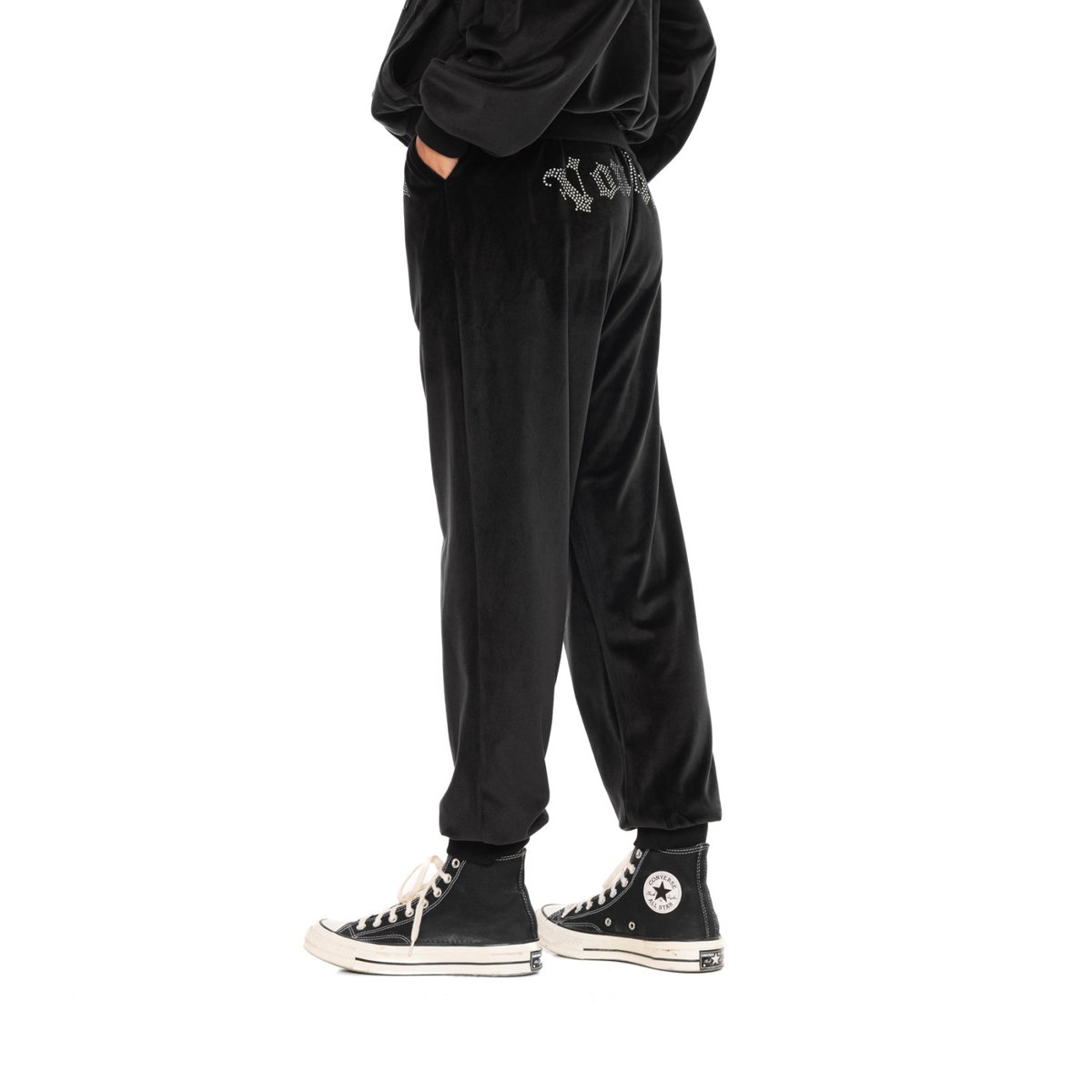 Jogging velours VELVET noir, VON DUTCH