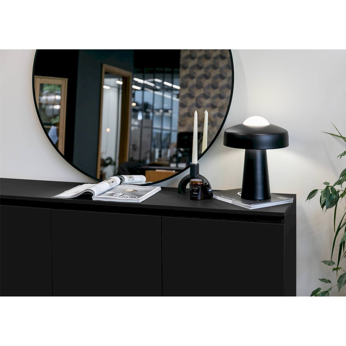 Buffet 3 portes collection BEMMI noir, RECOLLECTION