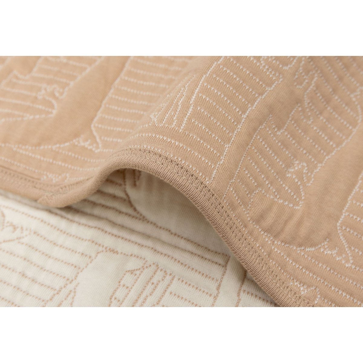 Couverture en coton beige, marron, JOLLEIN