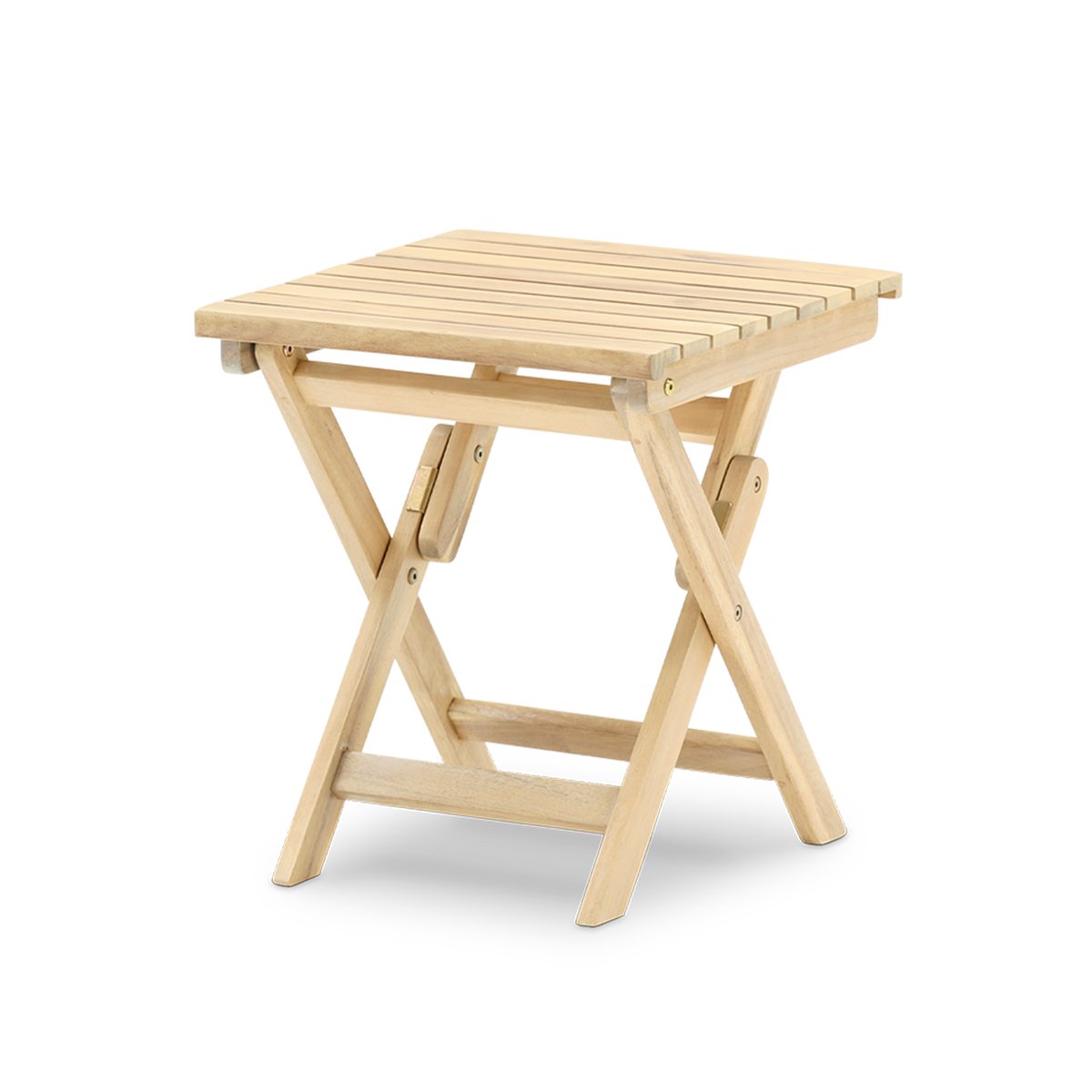 Set de 2 transats et table, JAVA LIGHT bois clair, DEFORA HOME