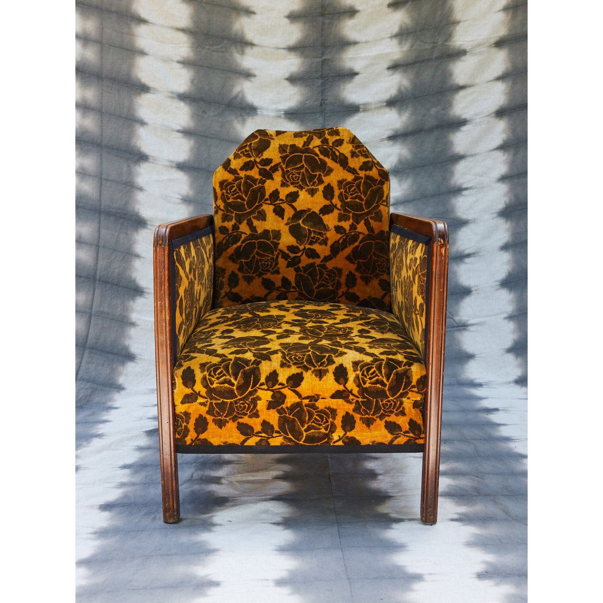 Paire de fauteuils art déco originaux Jakob N°1295 - Bon état bois foncé, DEBONGOUT