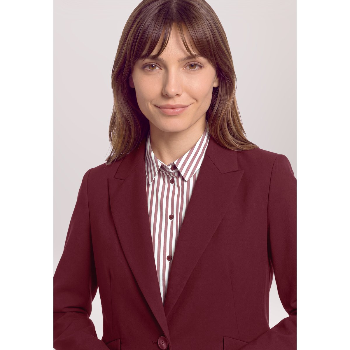 Blazer court à poches fall burgundy, BETTY & CO