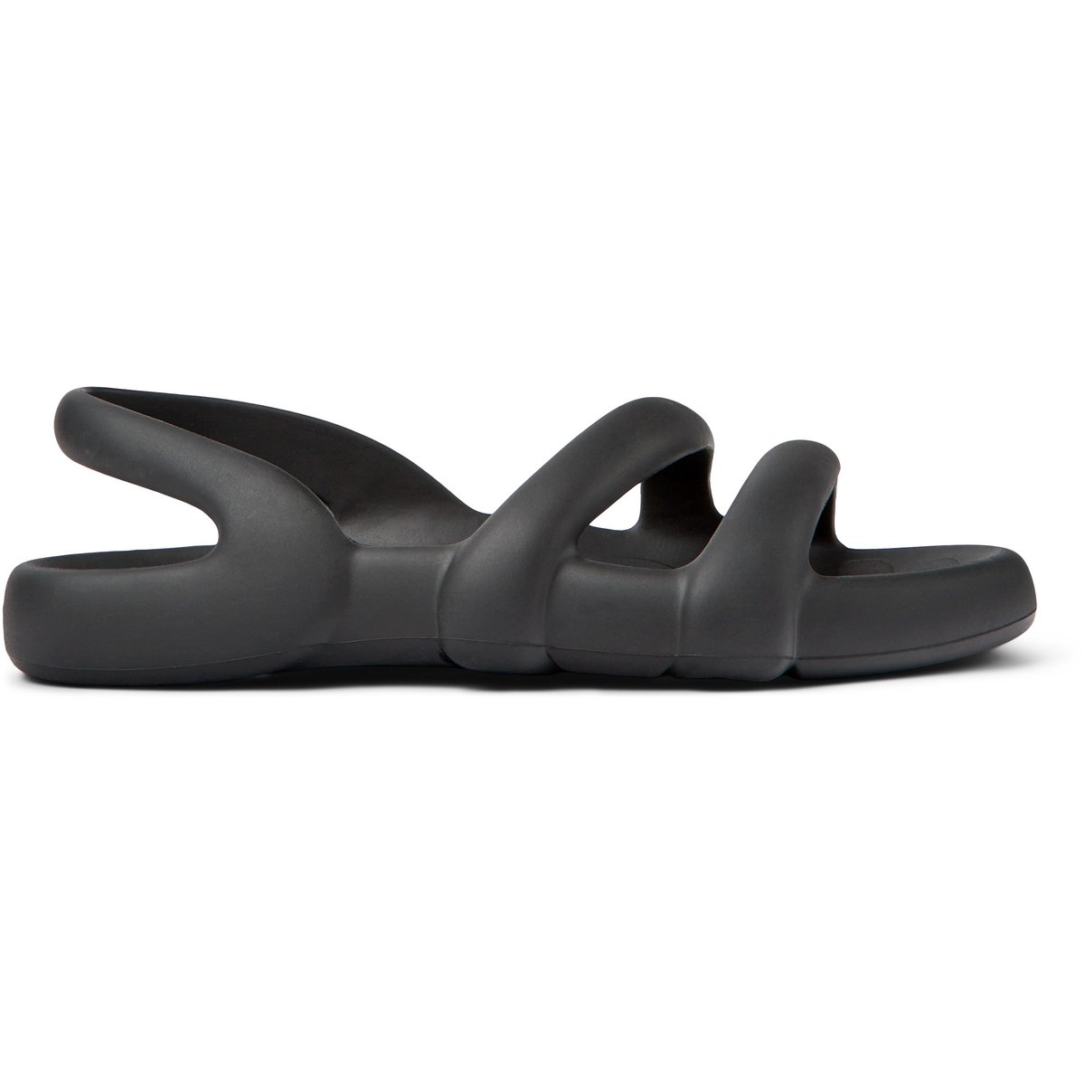 Sandales Kobarah Flat Synthetic noir, CAMPER
