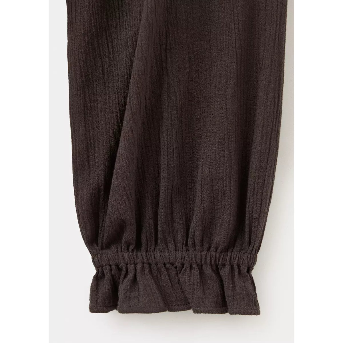 Robe texturée volants marron, MANGO TEEN