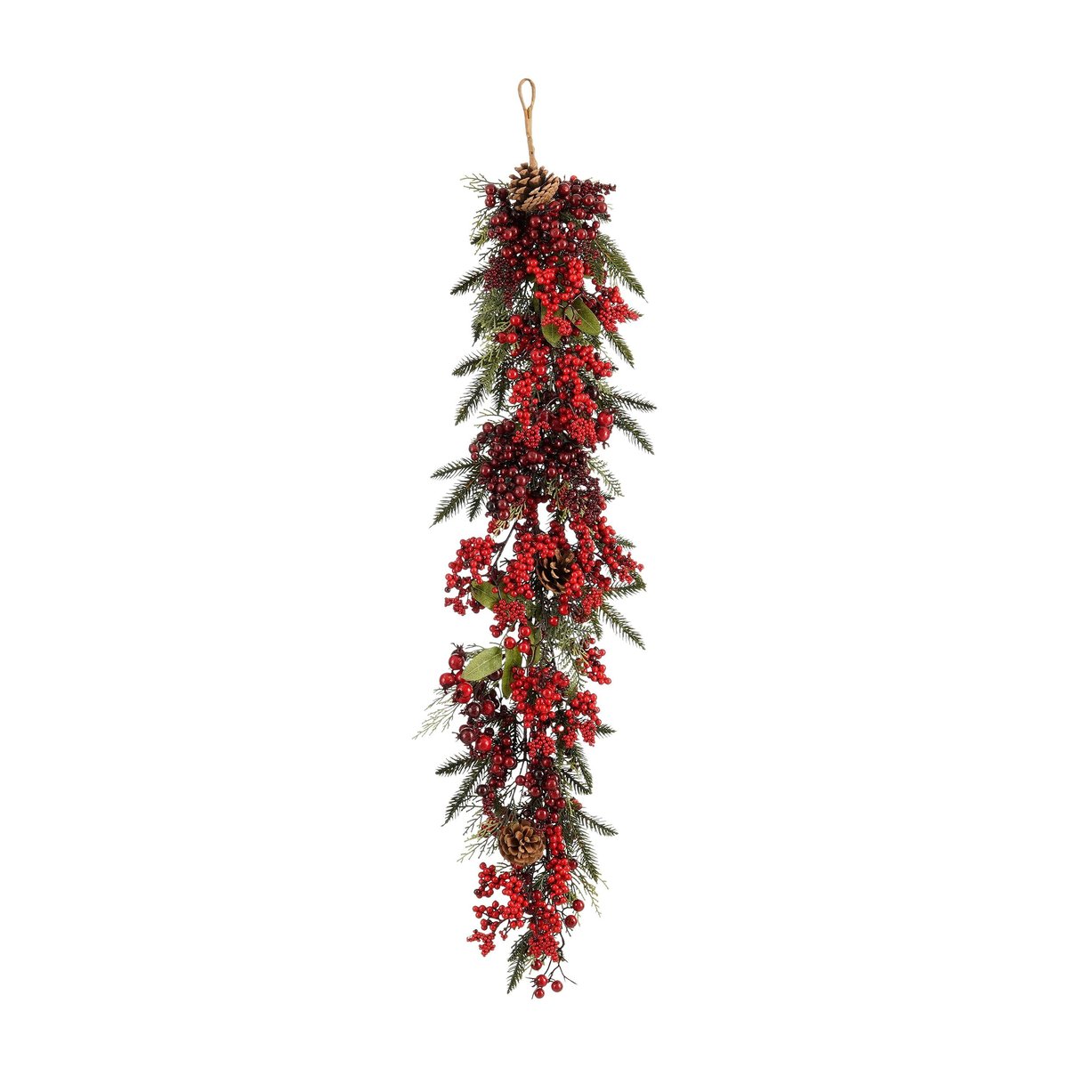 Guirlande de Noël en forme de goutte RANDELL rouge, MICA DECORATIONS