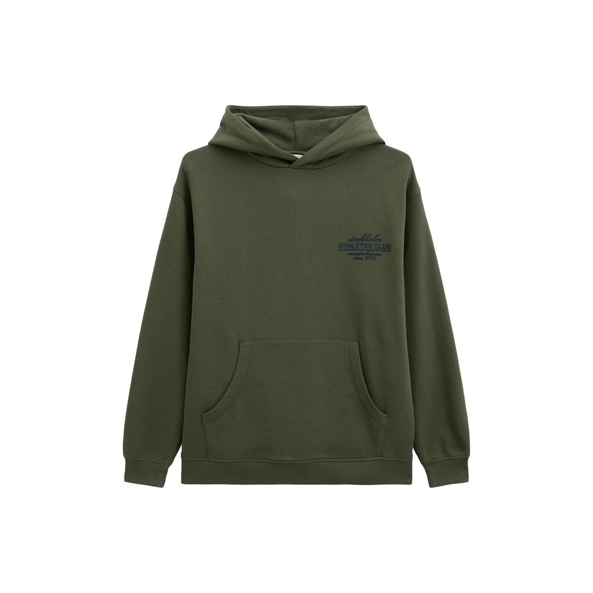 Hoodie relaxed en pur coton bio vert foncé, MARC O’POLO DENIM