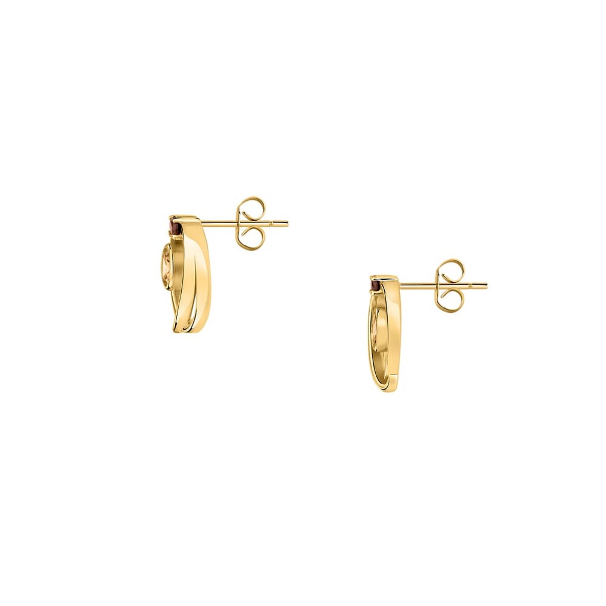 Boucles d'oreilles en Oxyde De Zirconium/argent et Oxyde de zirconium or et beige, L’ADOREE