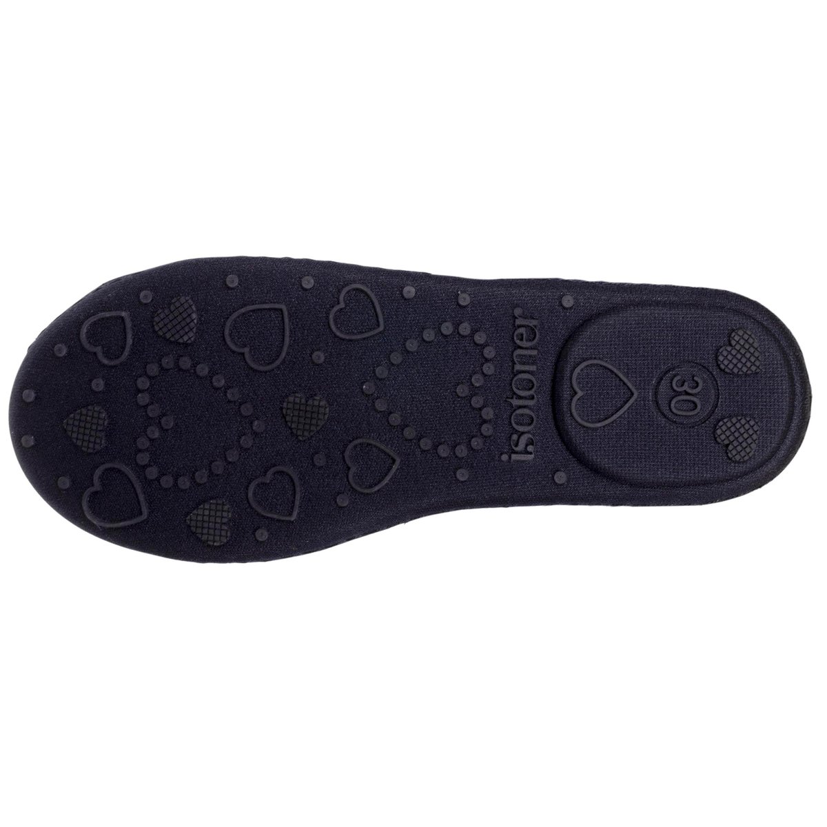 Chaussons Ballerines bleu rayures, ISOTONER
