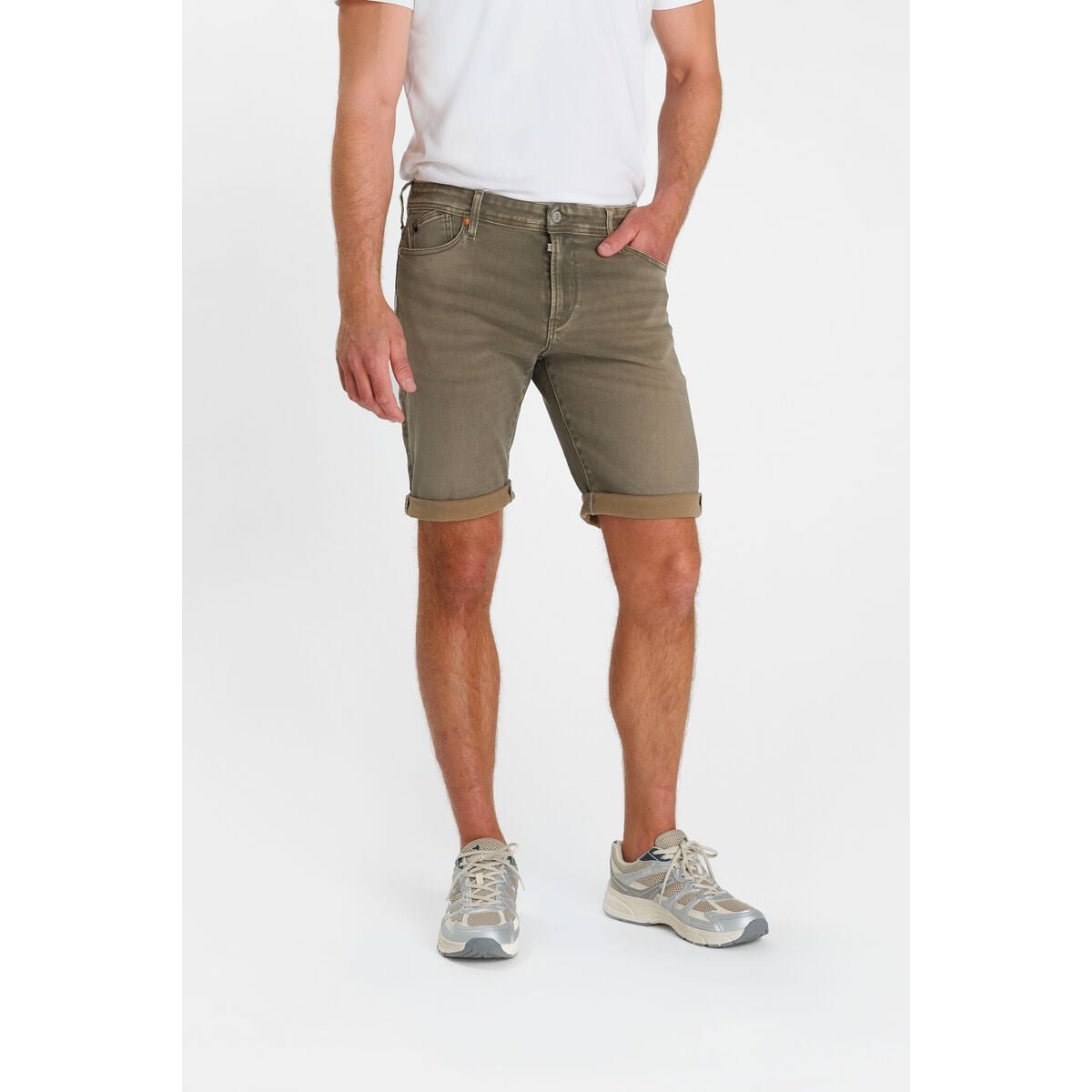 Bermuda short en jeans JOGG OC gris / beige, LE TEMPS DES CERISES