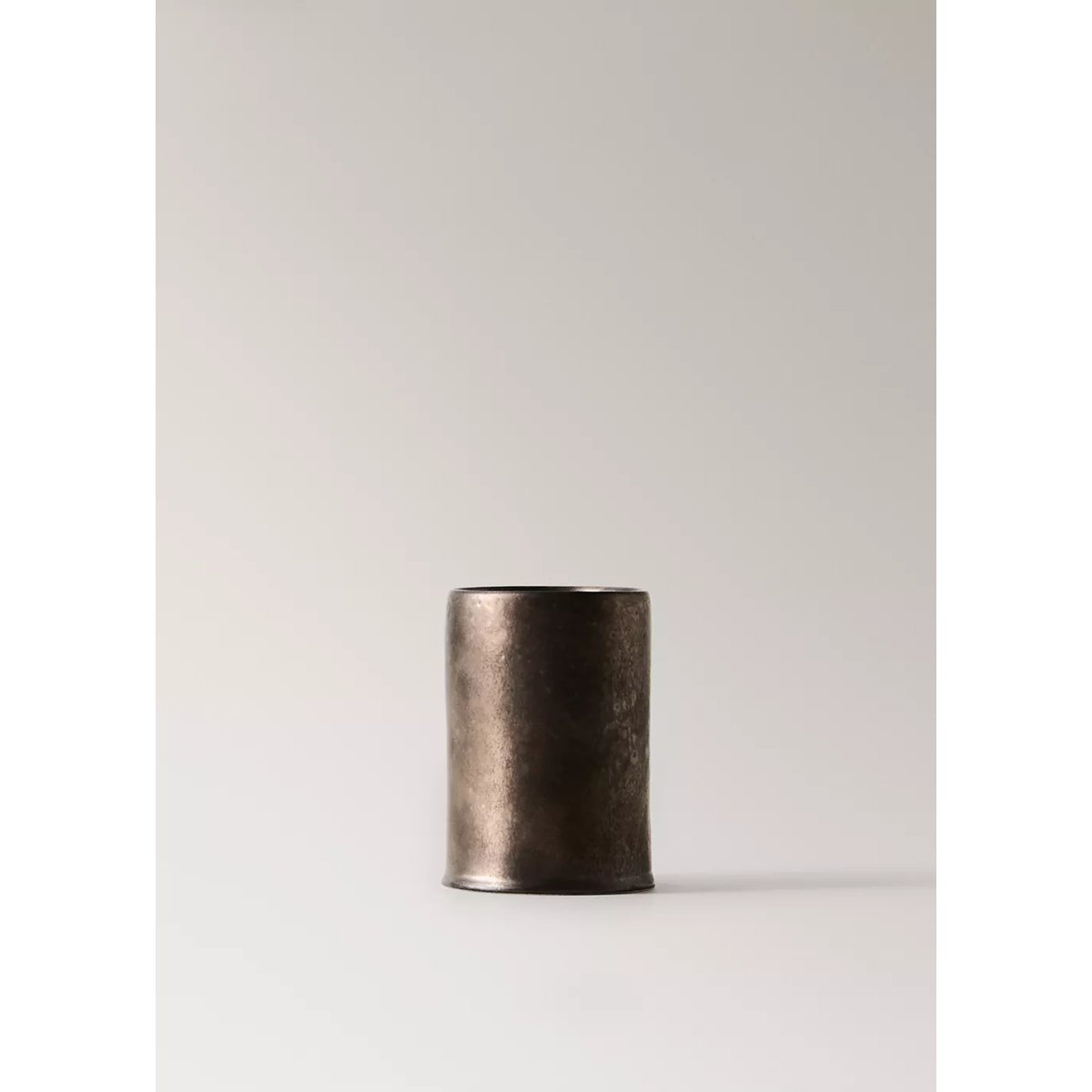 Porte-brosses à dents cylindrique marron, MANGO HOME