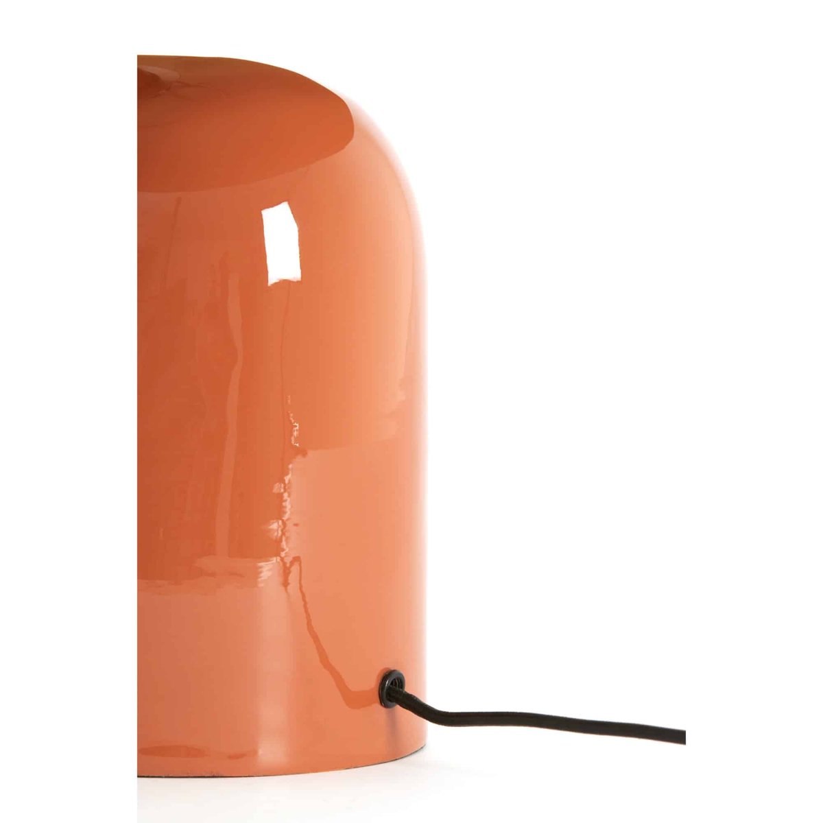 Lampe À Poser Métal TODD orange foncé, LIGHT & LIVING 