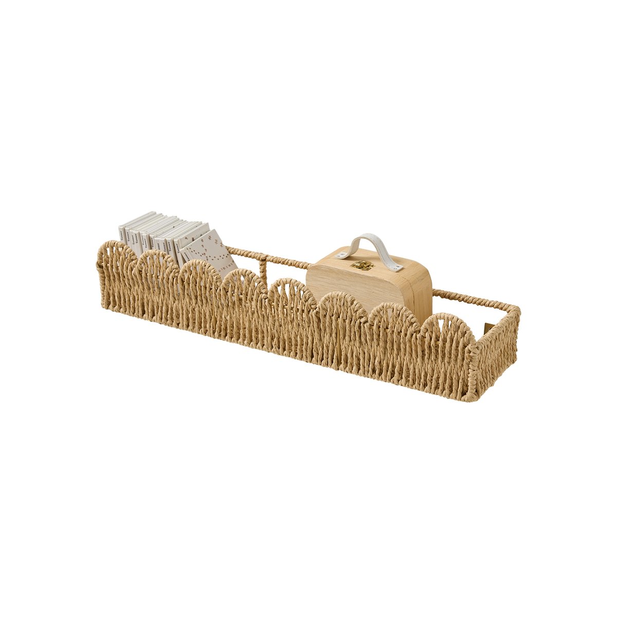 Étagère en feston corde de papier beige, VERTBAUDET