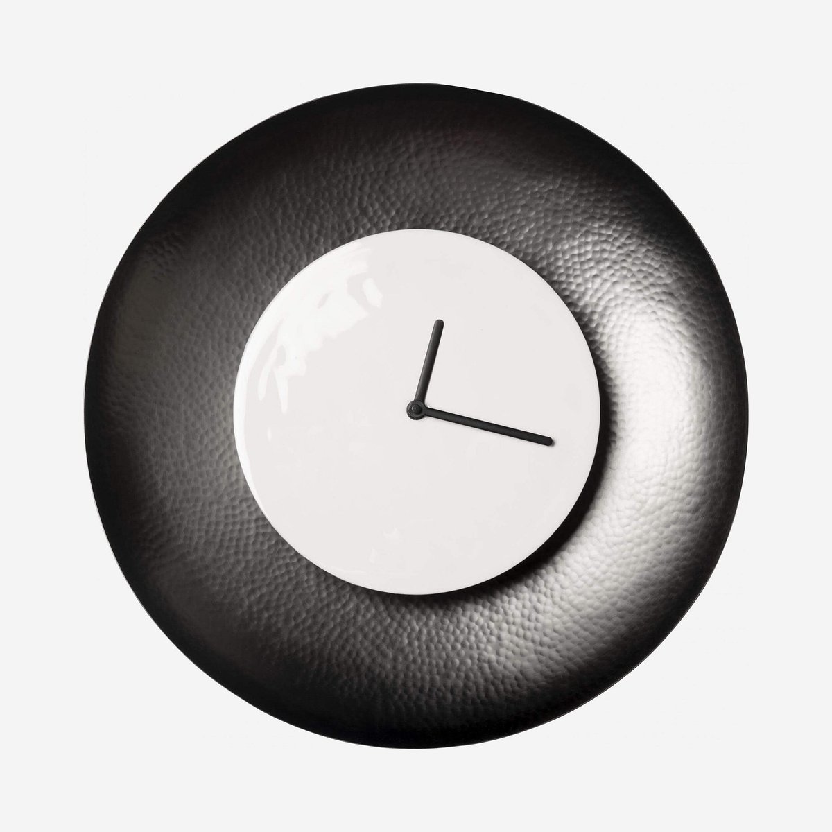 Horloge acier UBLU noir, gris anthracite, gris, HABITAT