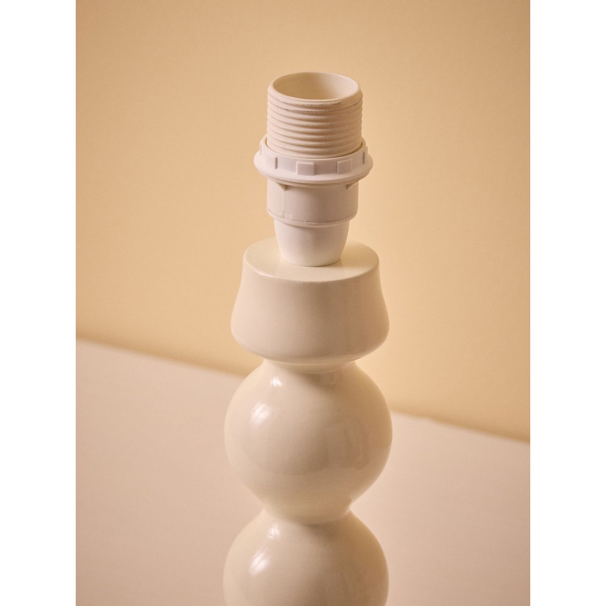 Pied de lampe en bois Bertille - Petit Modèle creme, CYRILLUS