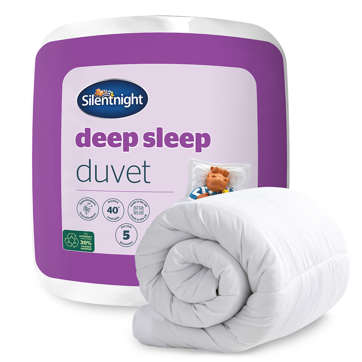 Deep Sleep 10.5 Tog Duvet white, SILENTNIGHT