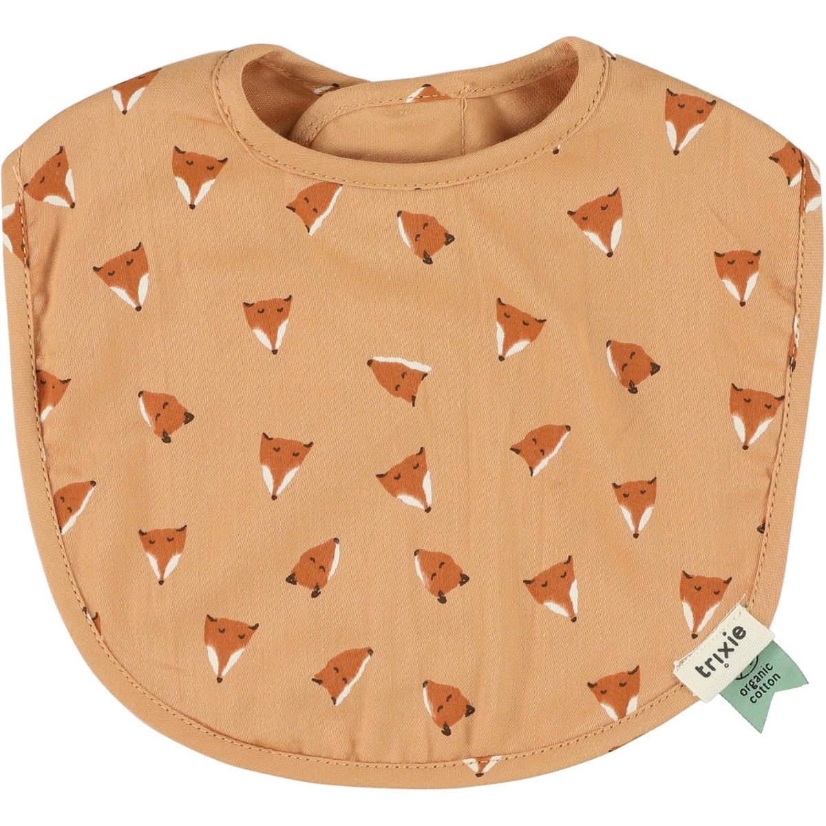 Lot de 2 bavoirs de naissance orange, marron, TRIXIE