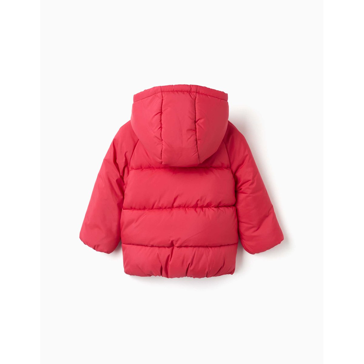 Doudoune avec capuche et doublure en polaire rouge, ZIPPY