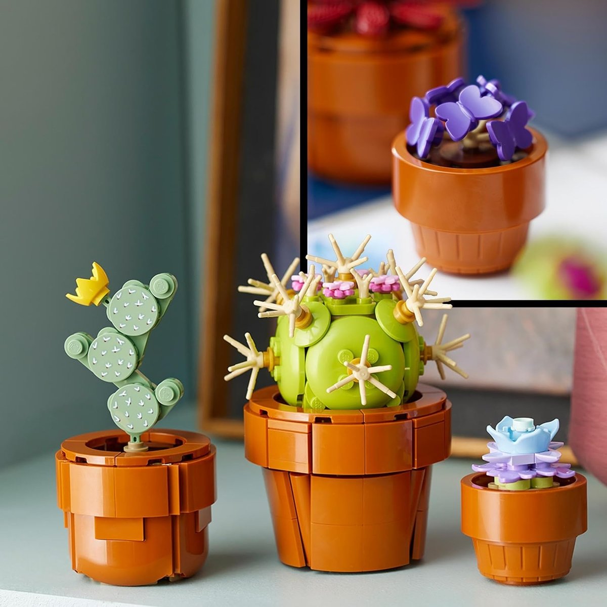 LEGO Icons - Plantes Miniatures Botanicals - Ensemble de Décoration Intérieure multicolore, LEGO