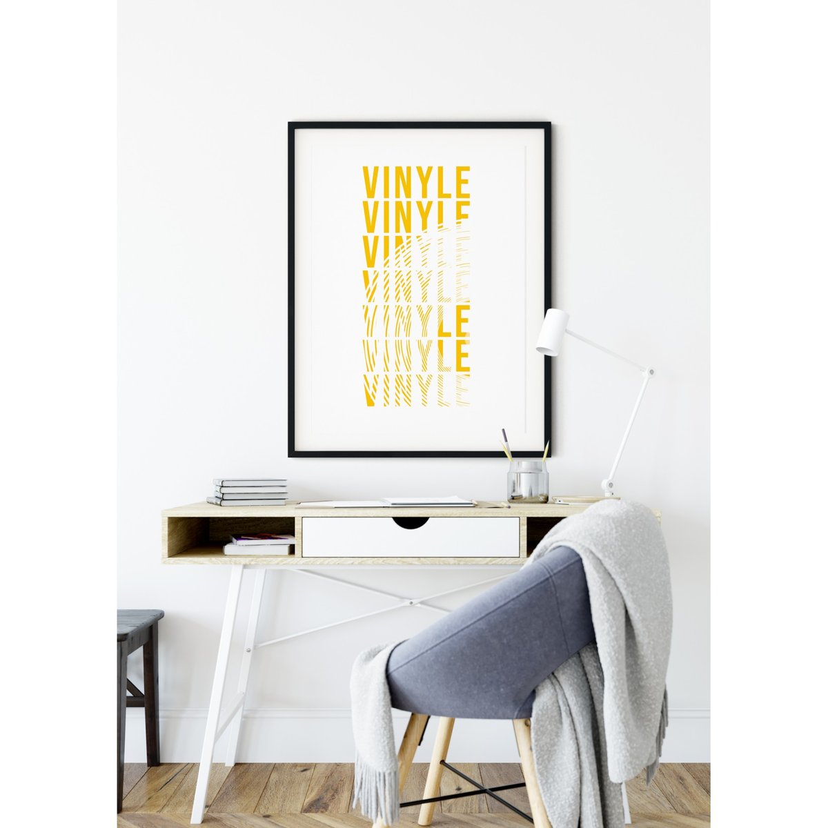 Affiche Vinyle blanc, L'AFFICHERIE