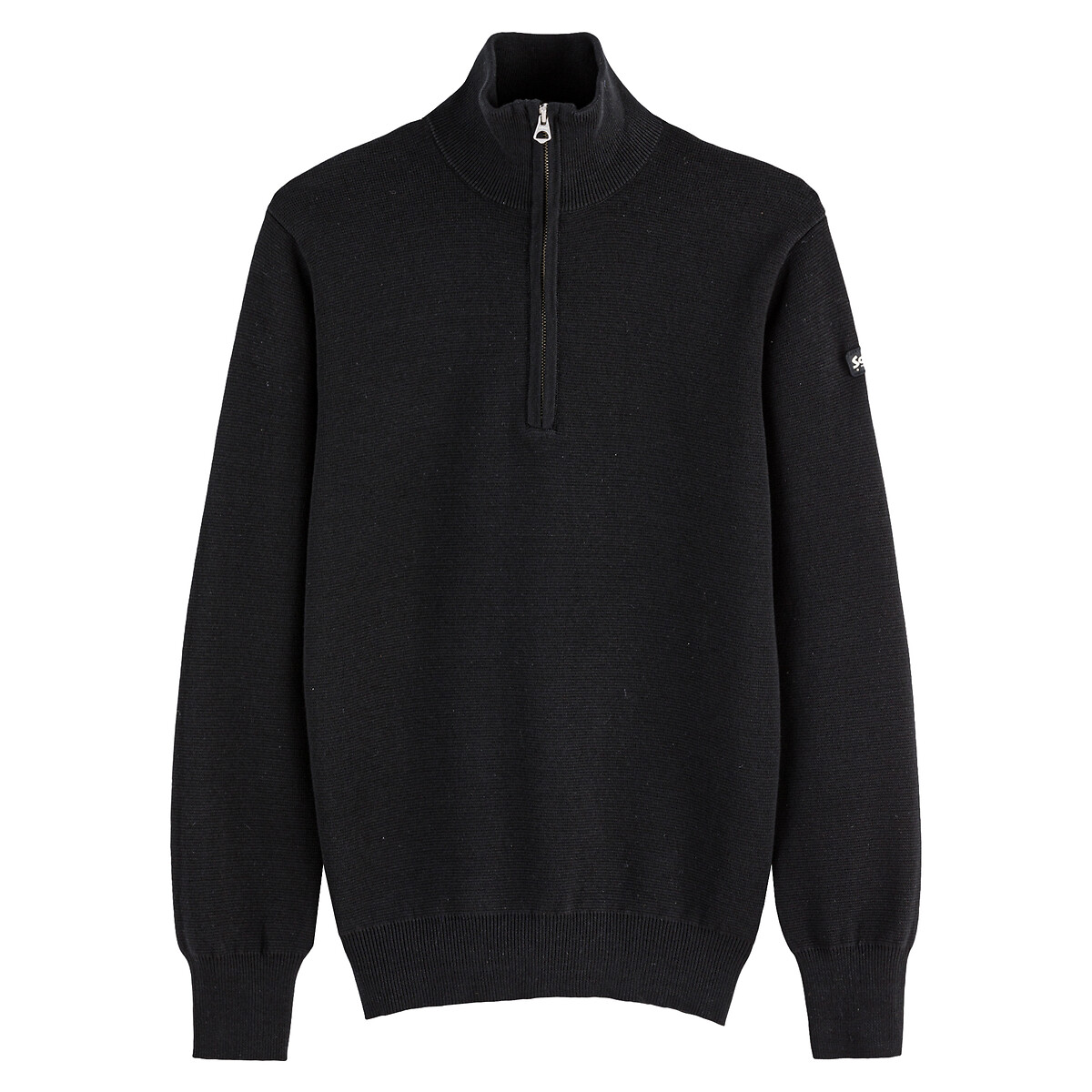 Pull col montant zippé Kern 3 noir, SCHOTT