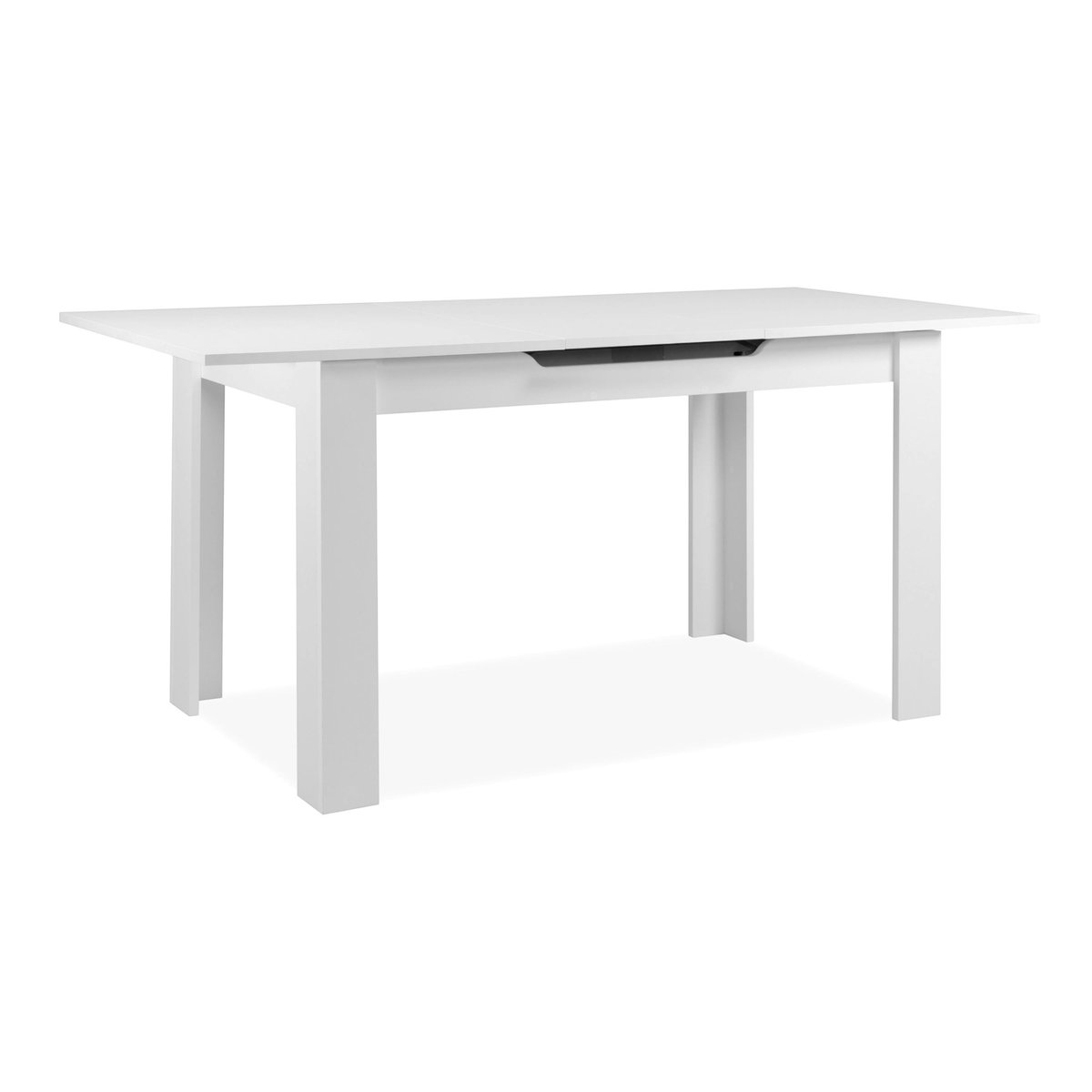 Table à manger extensible loft, 6 / 8 places ALVA blanc, PIER IMPORT