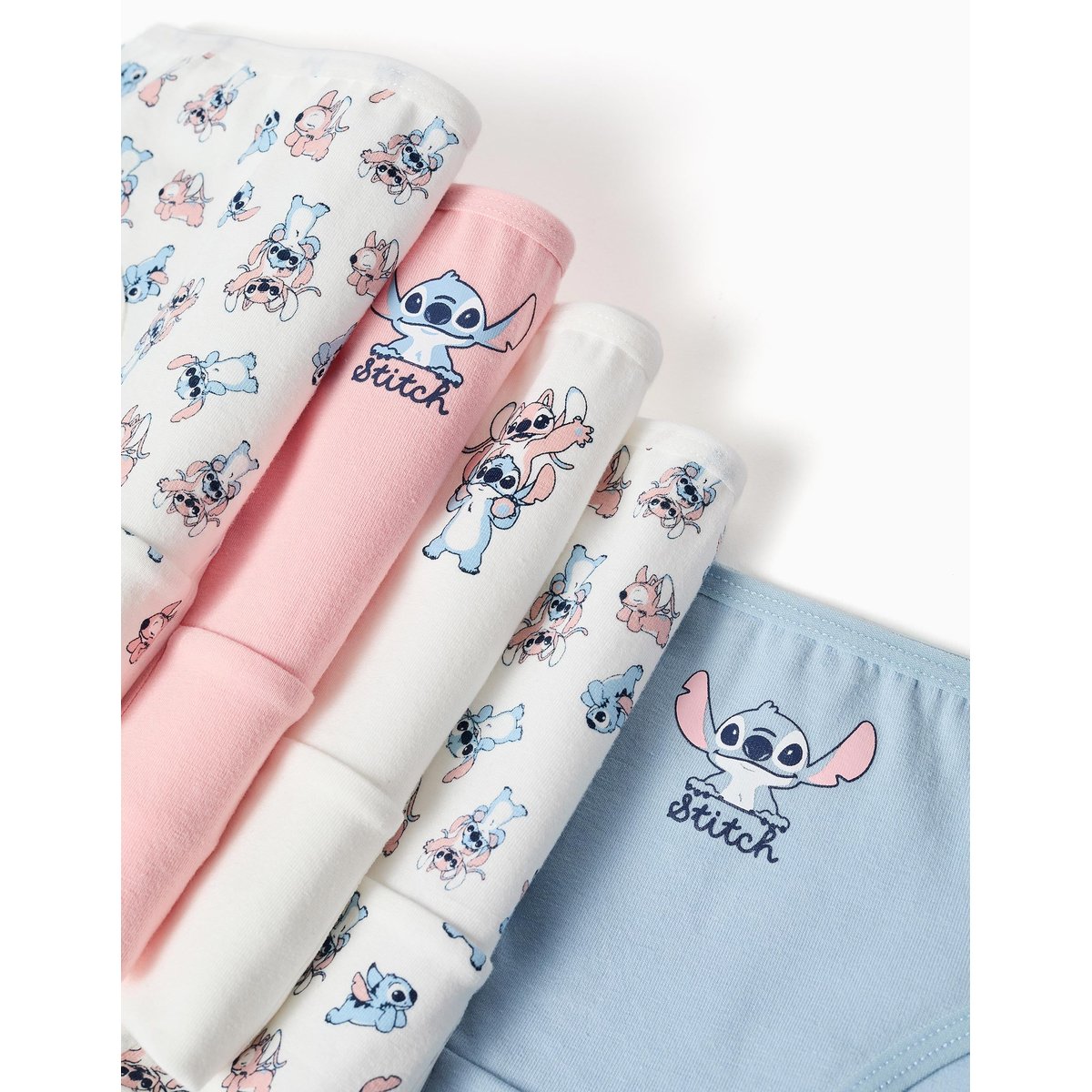 Lot de 5 culottes en coton avec imprimés Stitch multicolore, ZIPPY
