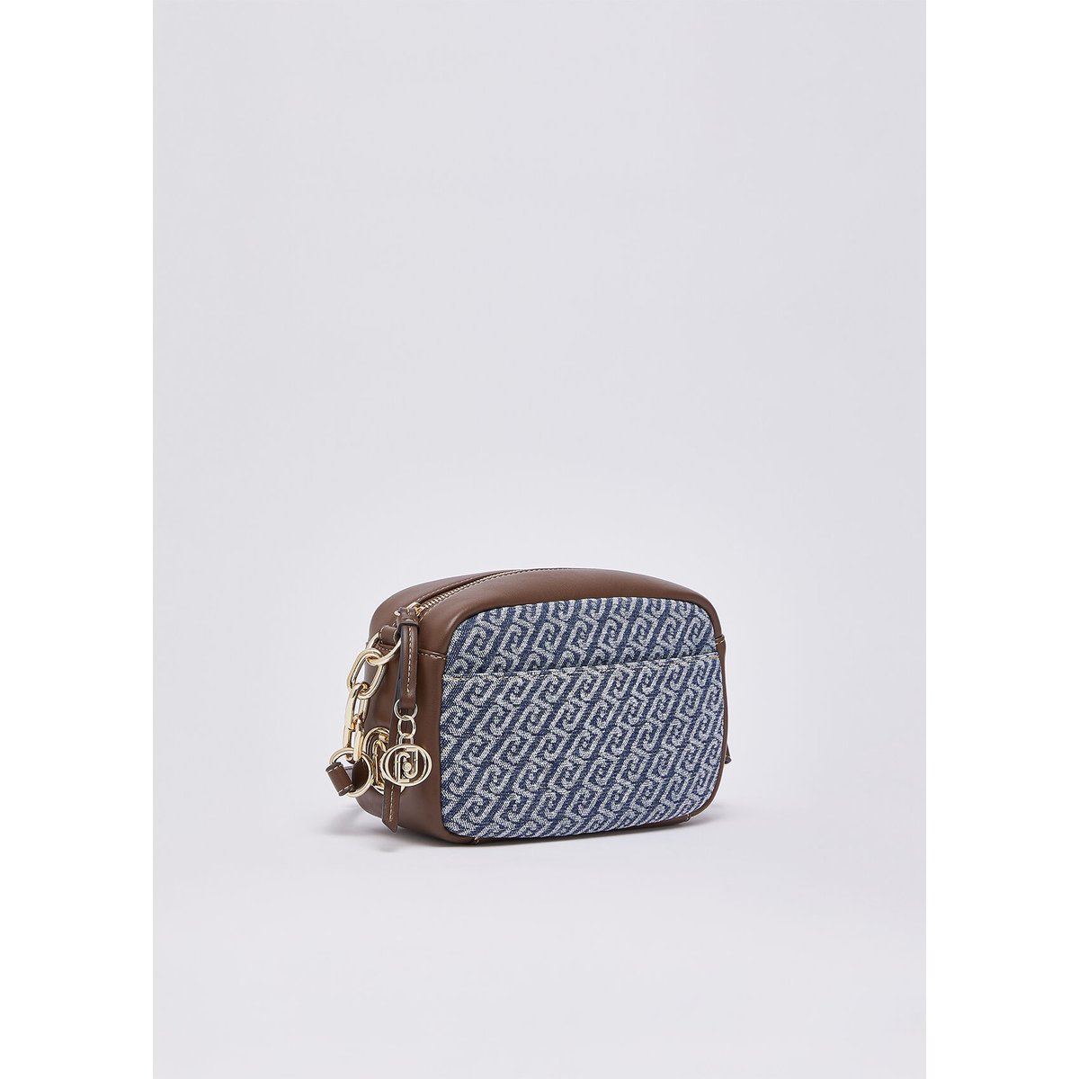 Sac bandoulière format moyen effet denim denim bleu, LIU JO