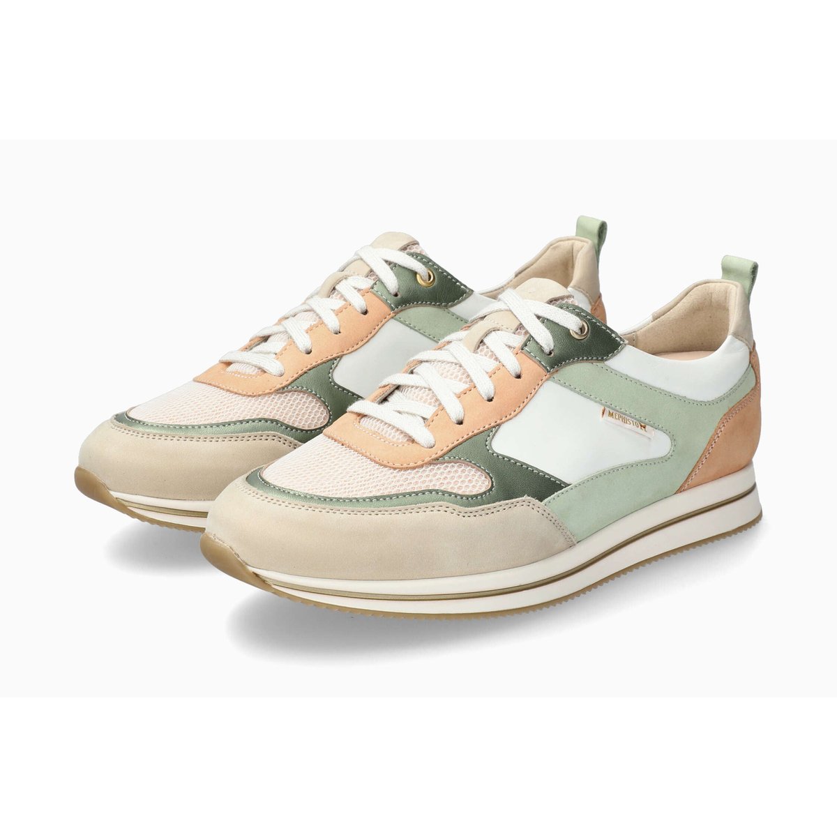 Baskets en cuir LYDIE AIR rose 5144, MEPHISTO