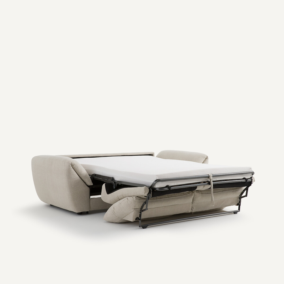 Divano-letto 3 posti in cotone/lino, Edgar beige, AM.PM