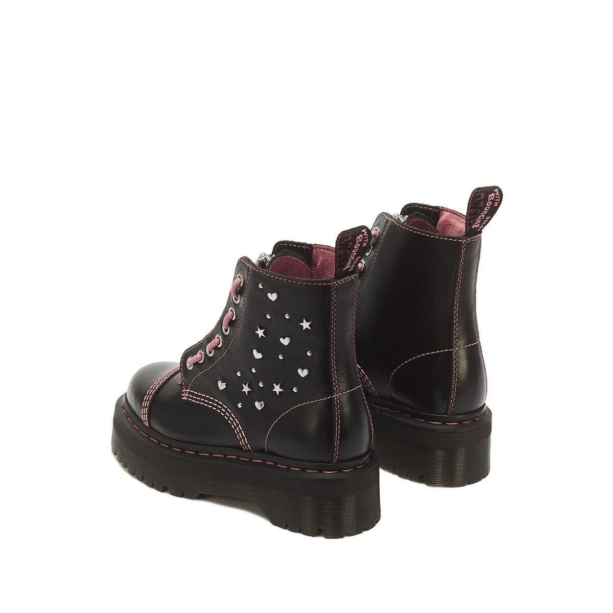 Stivali Sinclair HS in pelle Milled Gloss nero , DR. MARTENS