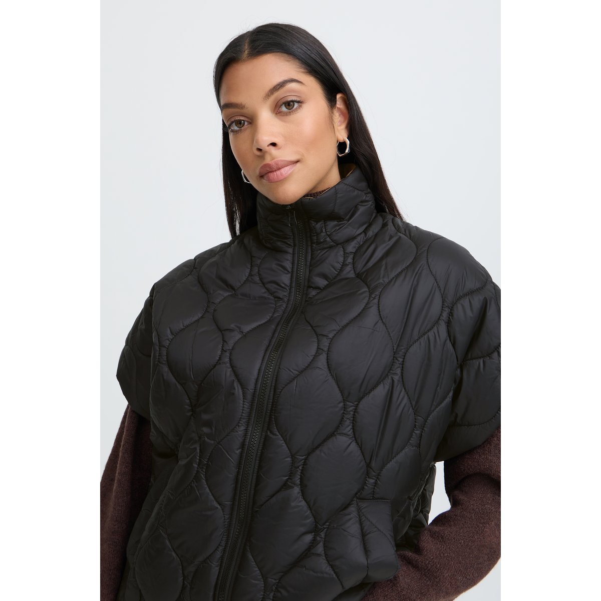 Gilet d'extérieur noir meteorite, B.YOUNG