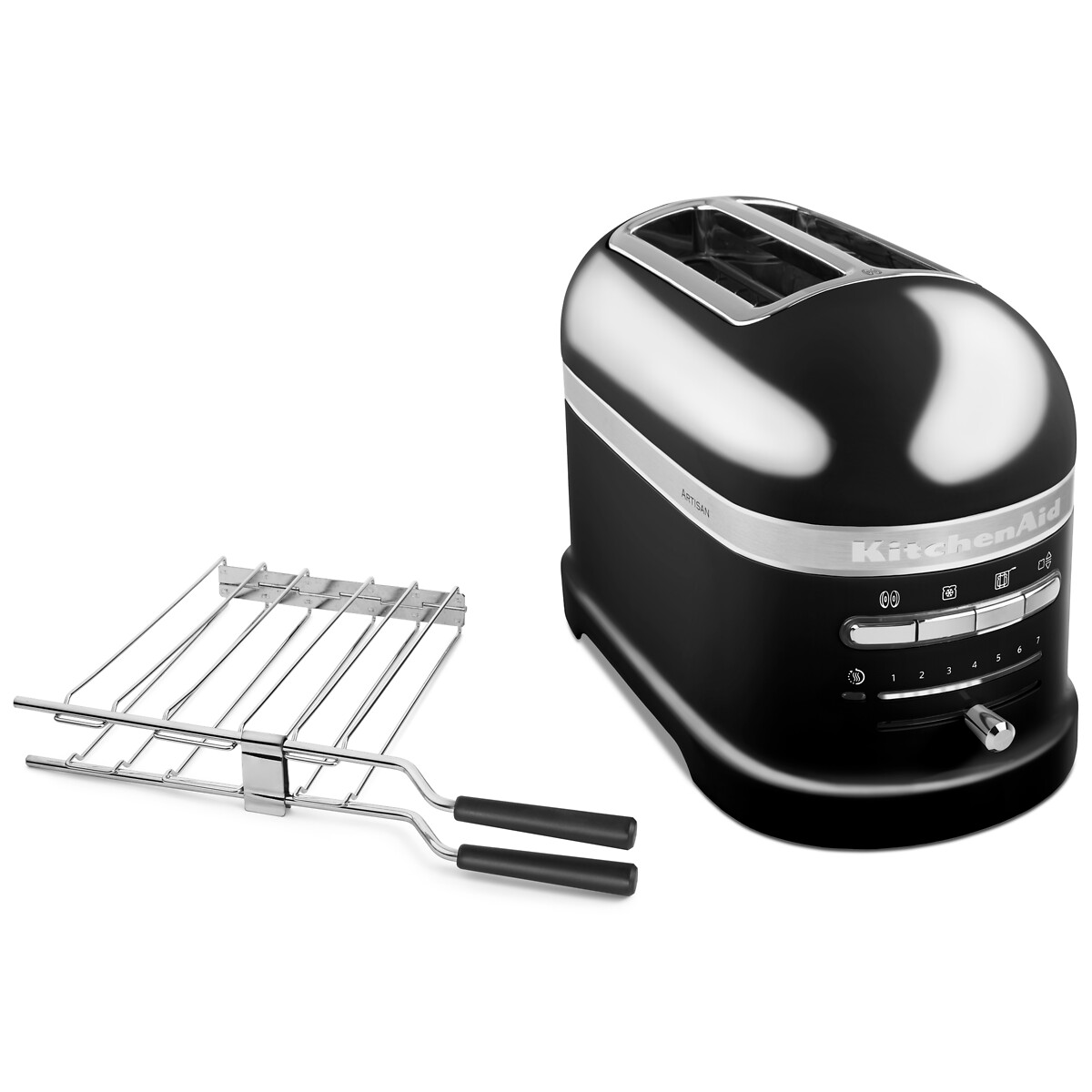 Artisan 2-Slice Toaster - 5KMT2204B black, KITCHENAID