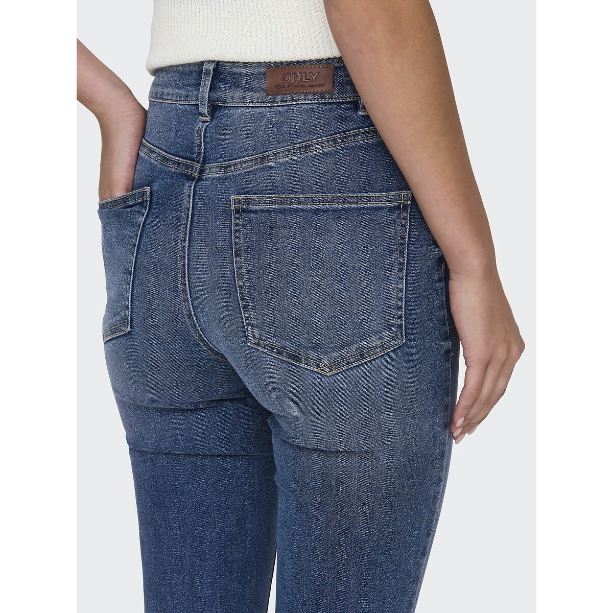 Jean slim, taille haute medium blue, ONLY