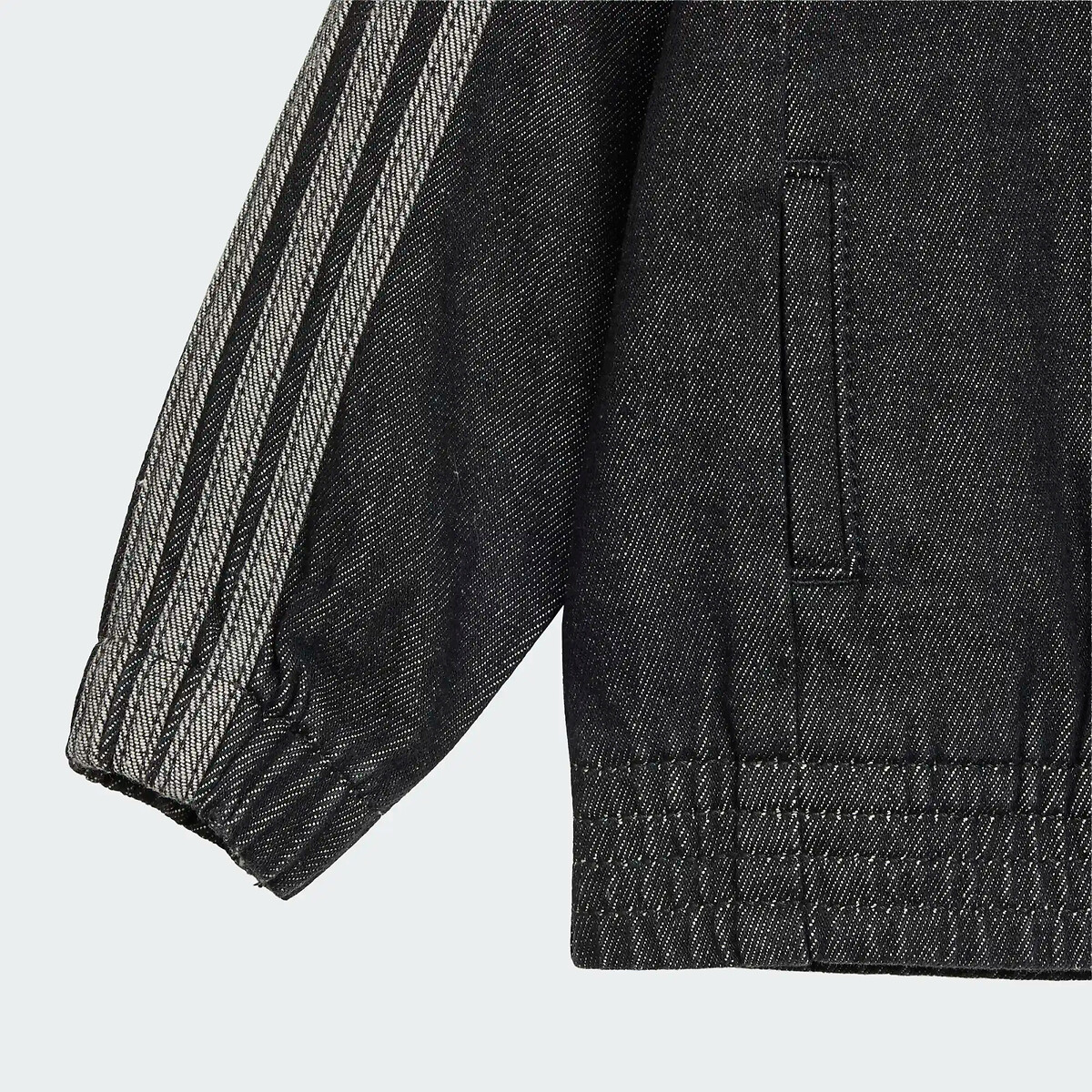 Veste en denim denim noir, adidas Originals