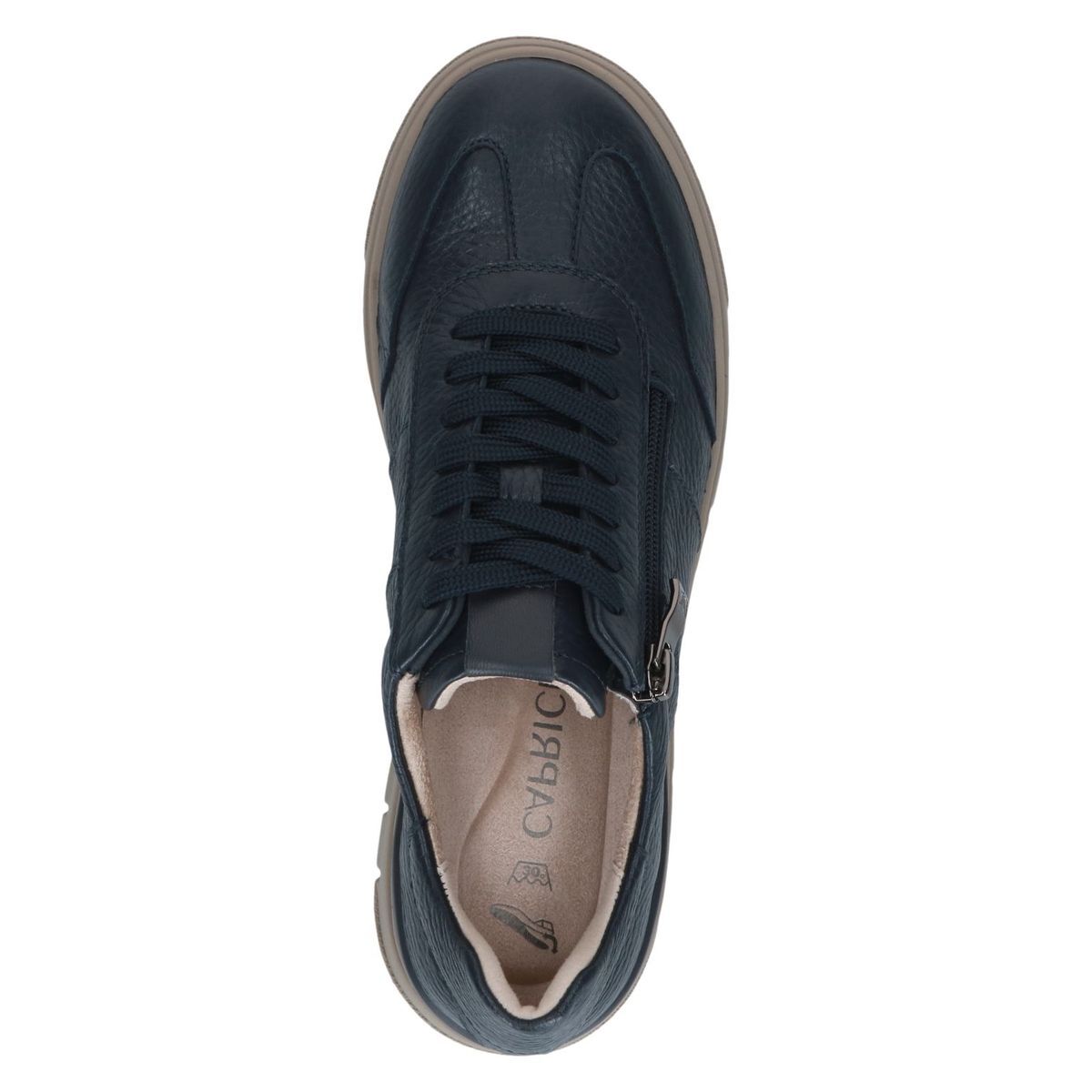 Basket en cuir bleu, CAPRICE