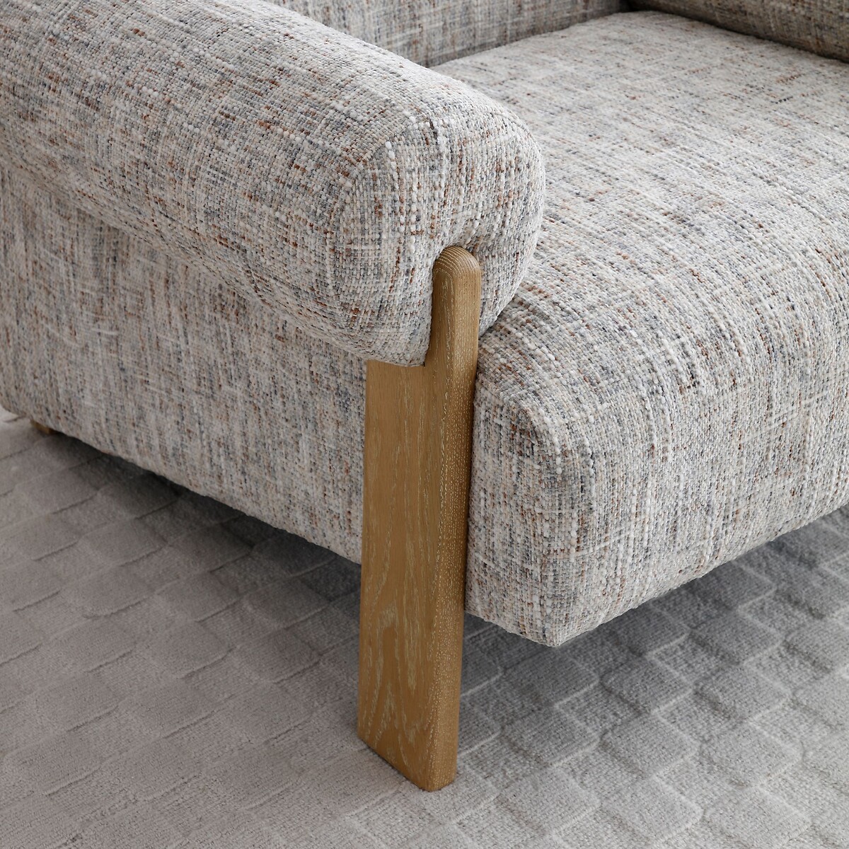 Atlas Chunky Chenille Weave Chair with Oak Legs natural, ÉDITÉ