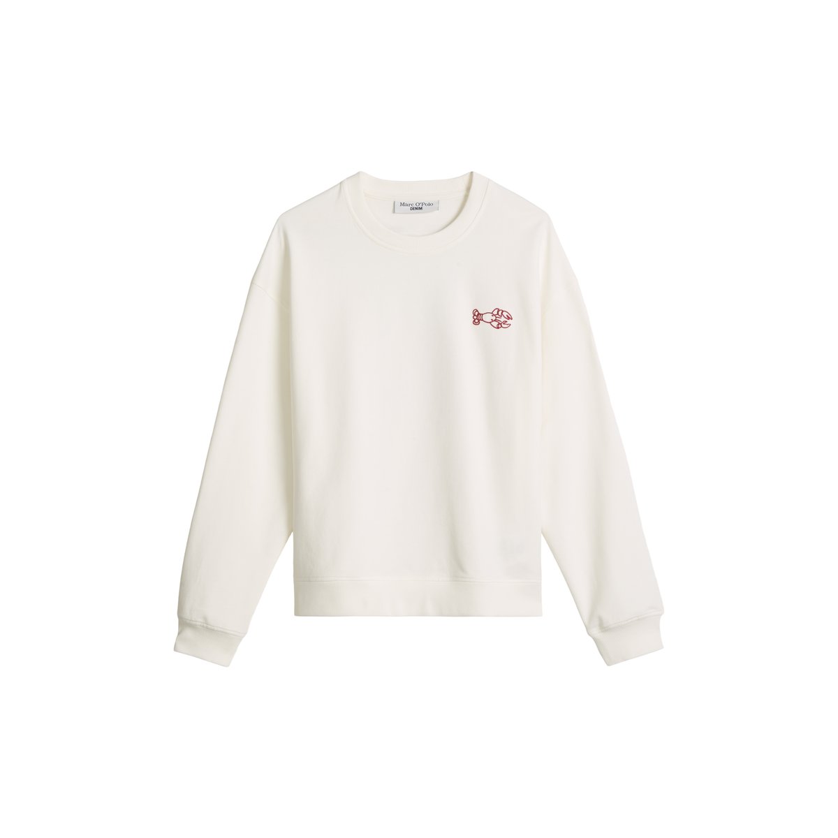 Sweat-shirt oversize avec un imprimé marquant dans le dos blanc, MARC O’POLO DENIM