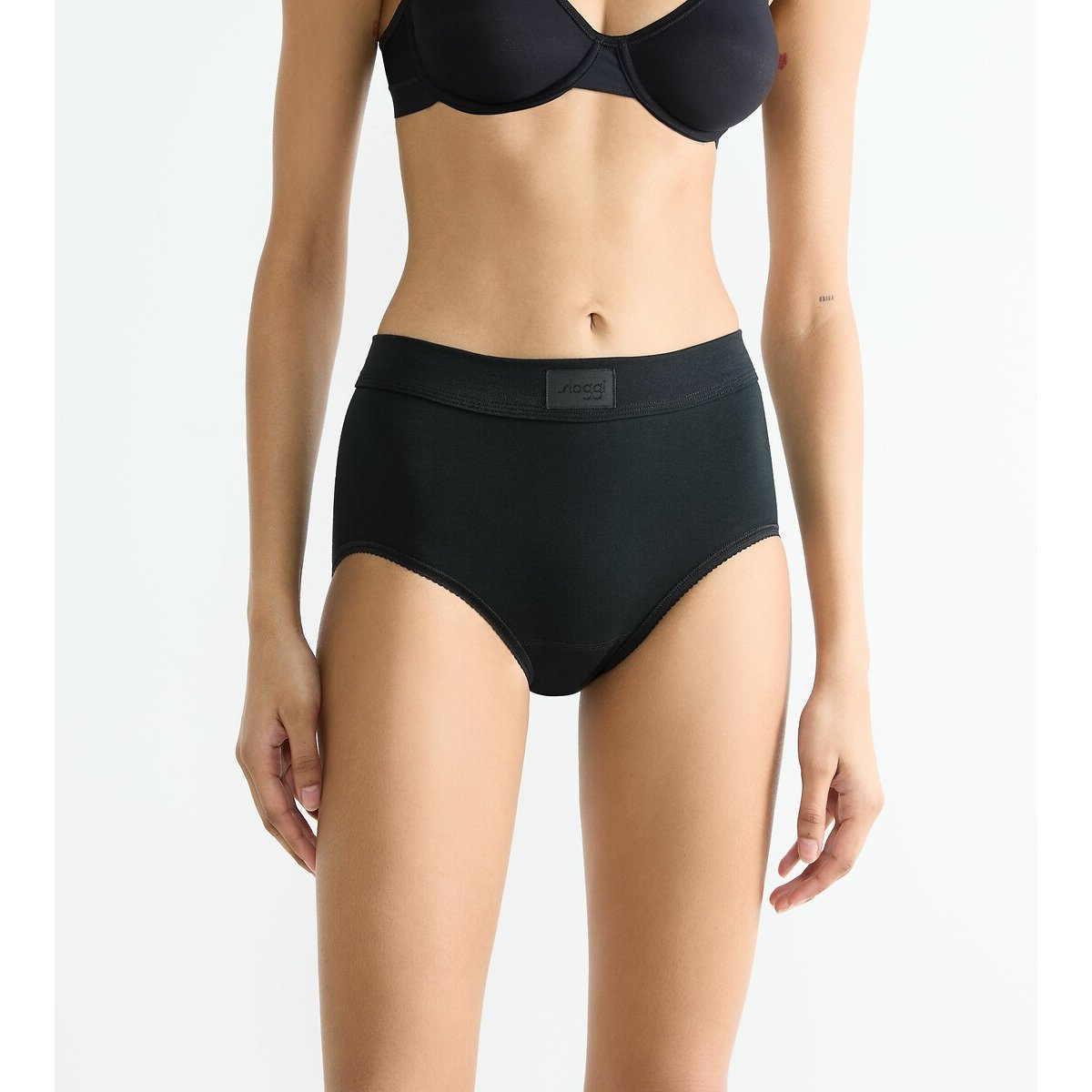 Maxi slip Double Comfort nero , SLOGGI