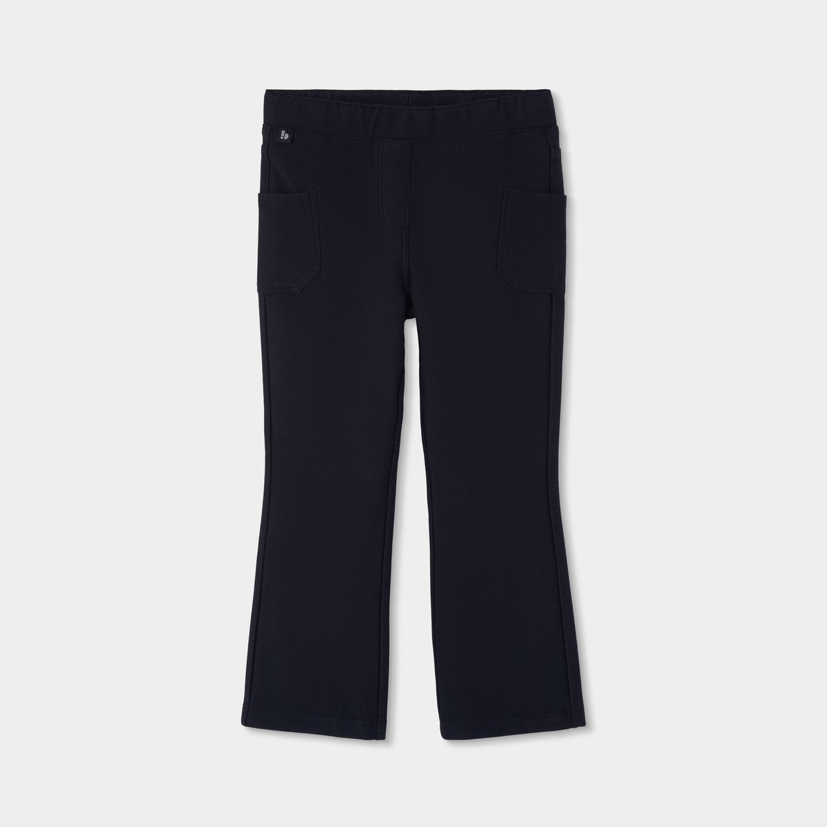 Pantalon fille évasé noir, BOBOLI