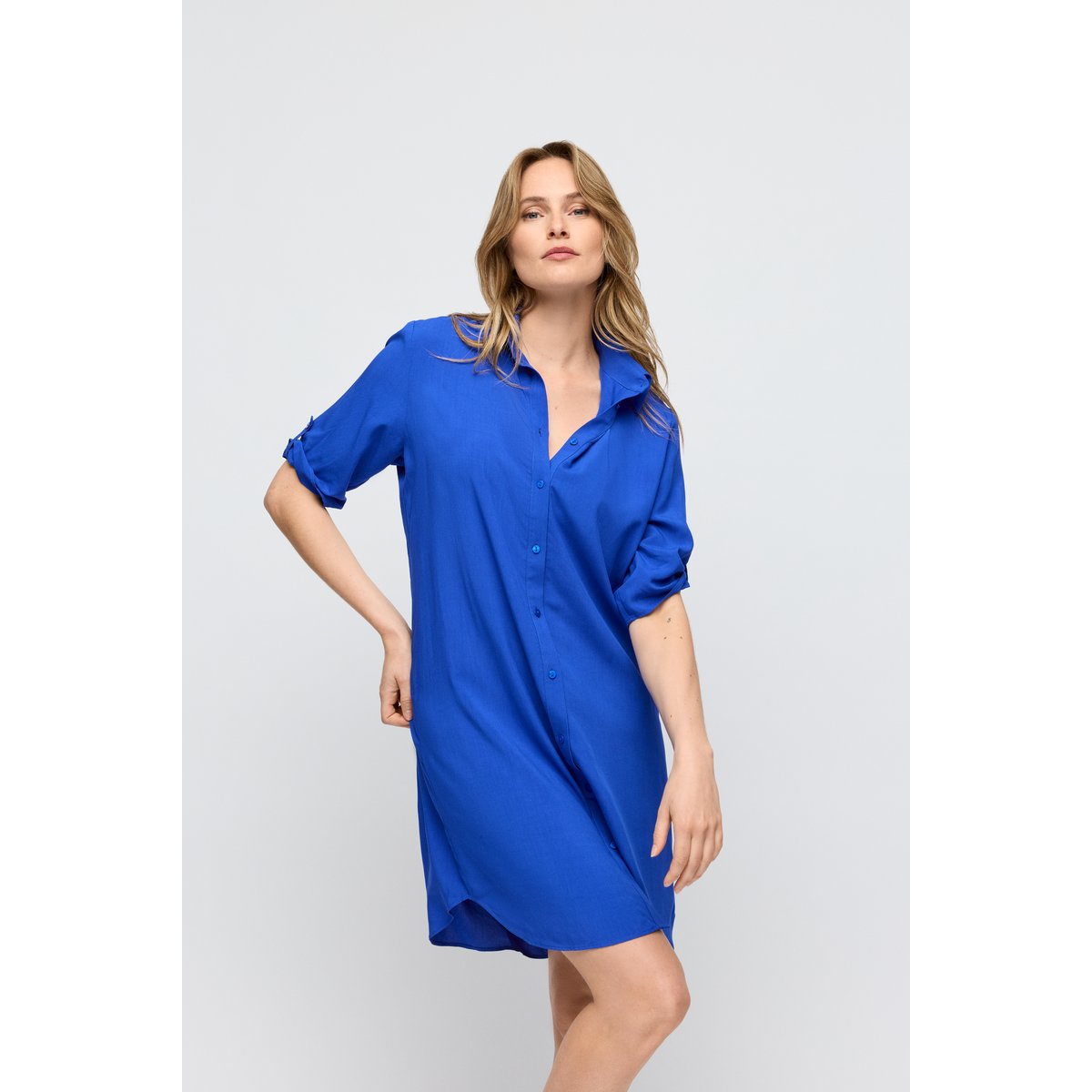 swimwear robe courte EMLY bleu - bleu eléctrique, MARIE JO