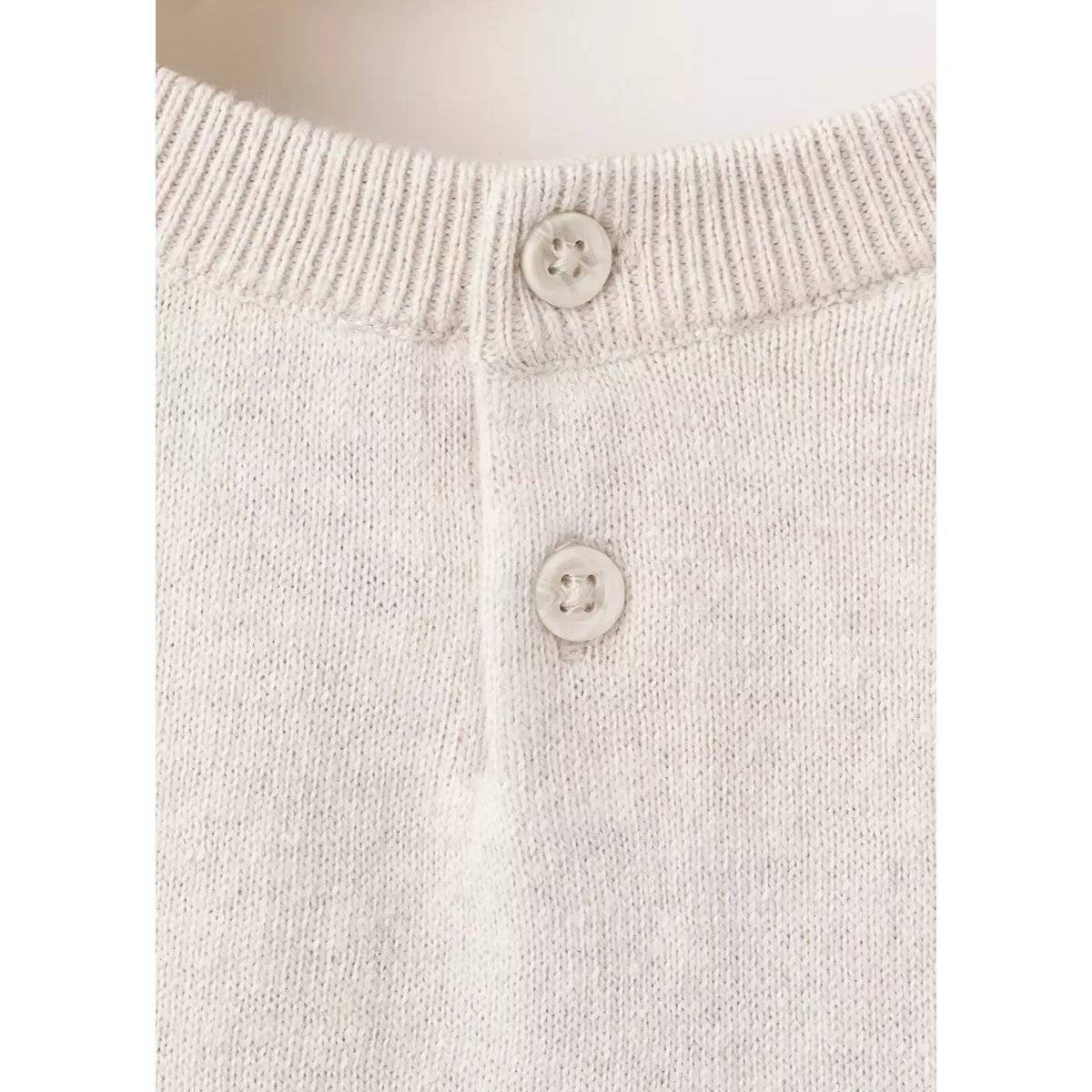 Pull-over maille fine coton beige, MANGO BABY