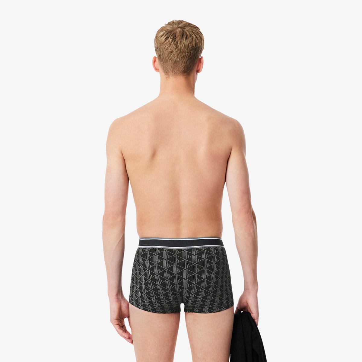 Lot de 3 boxers courts monogramme noir-031, LACOSTE