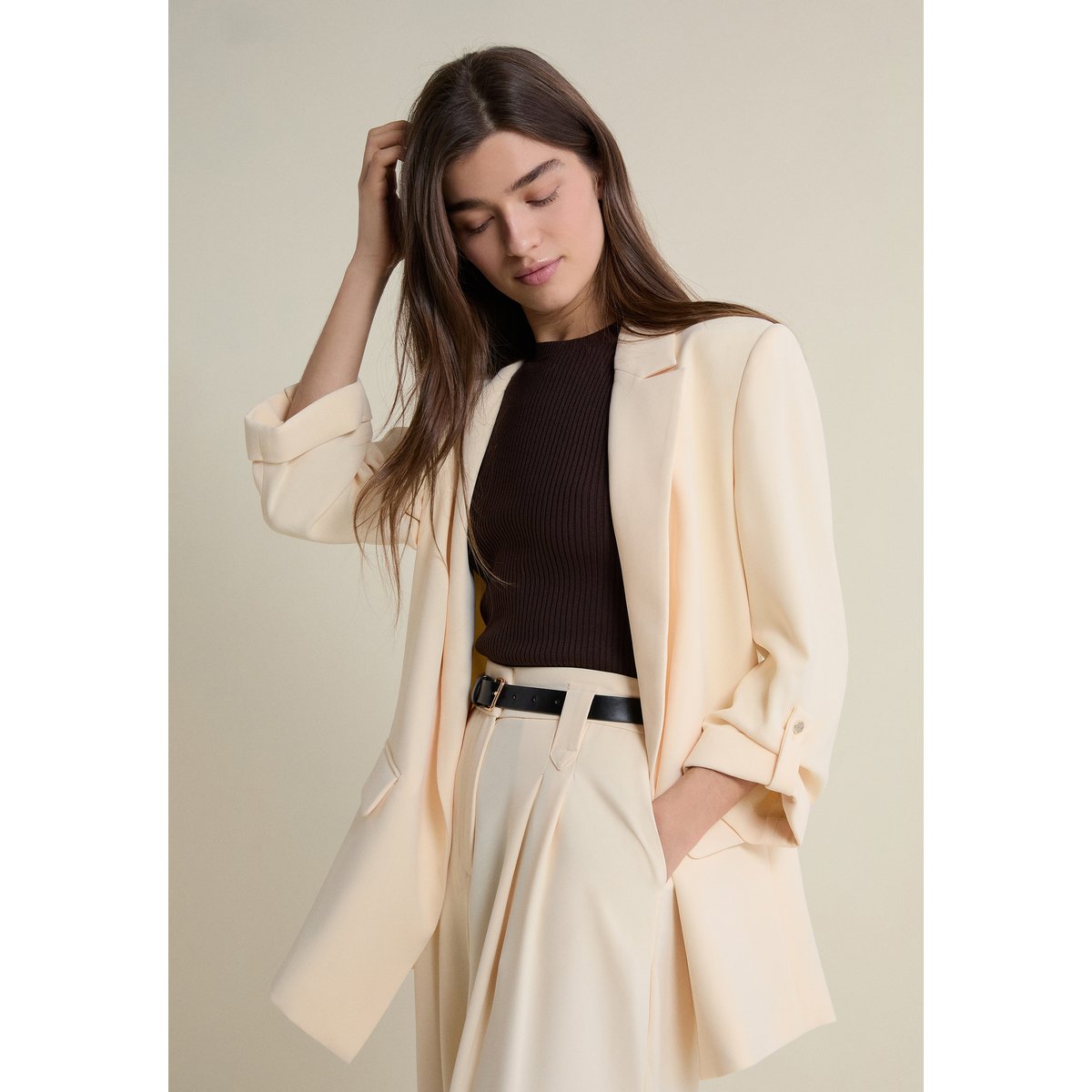 Veste blazer fluide VENUS vanille, ETAM
