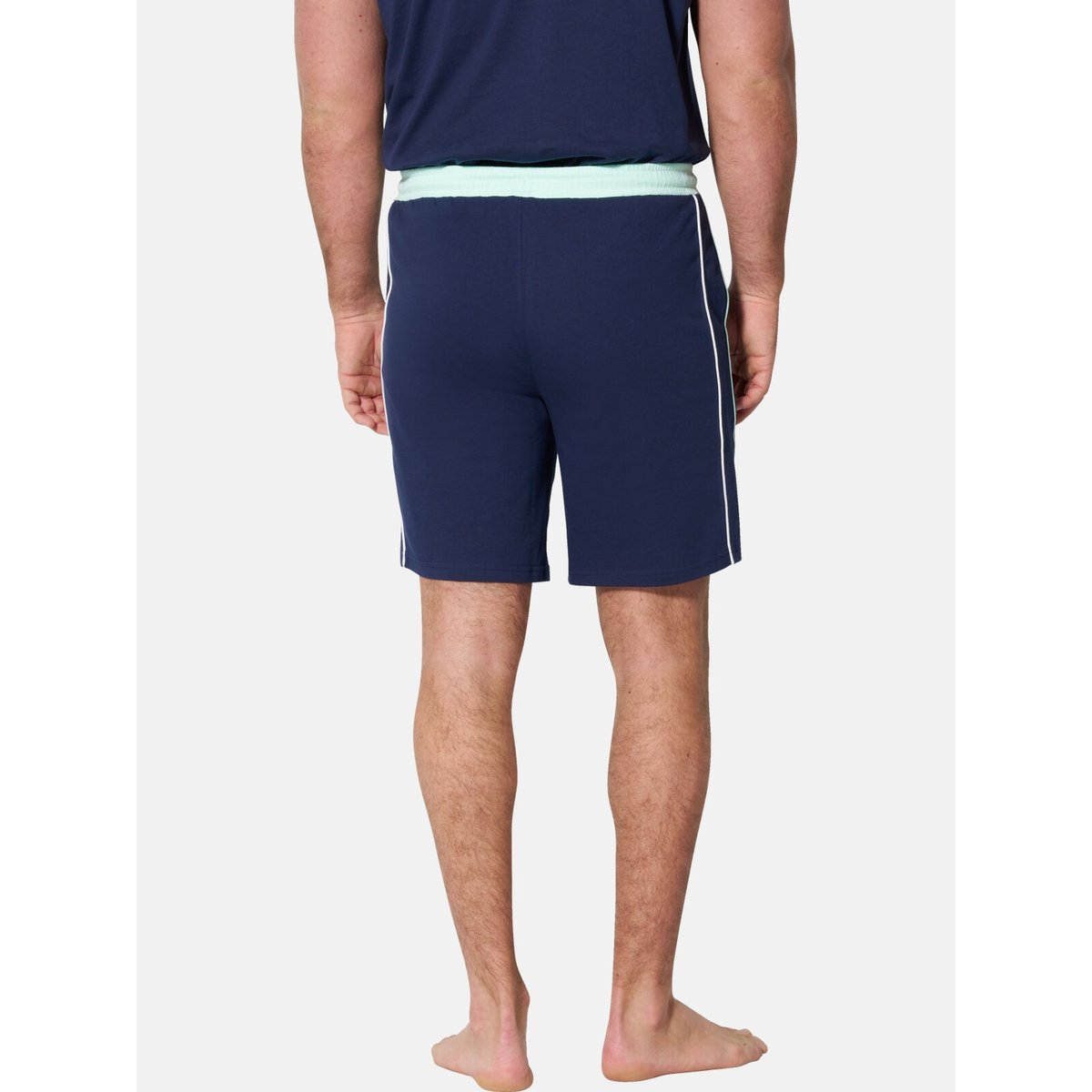 Short de pyjama BERMIK bleu foncé menthe, JAN VANDERSTORM