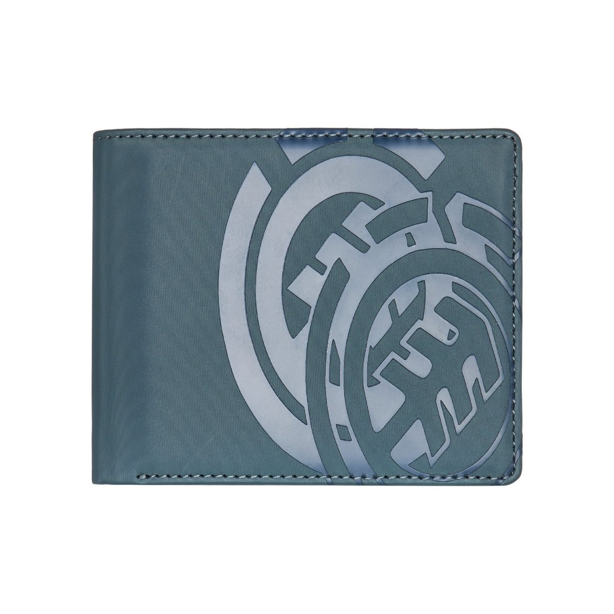 Grand portefeuille triplé ultra-résistant DOUBLE ICON bleu ardoise, ELEMENT