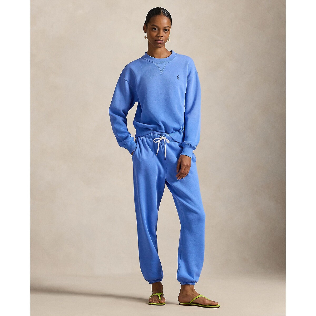 Sweat col rond manches longues bleu iris, POLO RALPH LAUREN